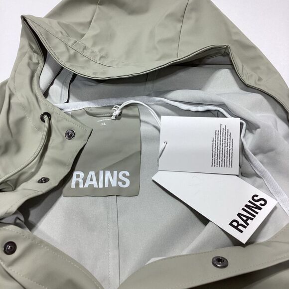 Rains Brand Raincoat Rains Jacket Cement XL - Picture 15 of 16